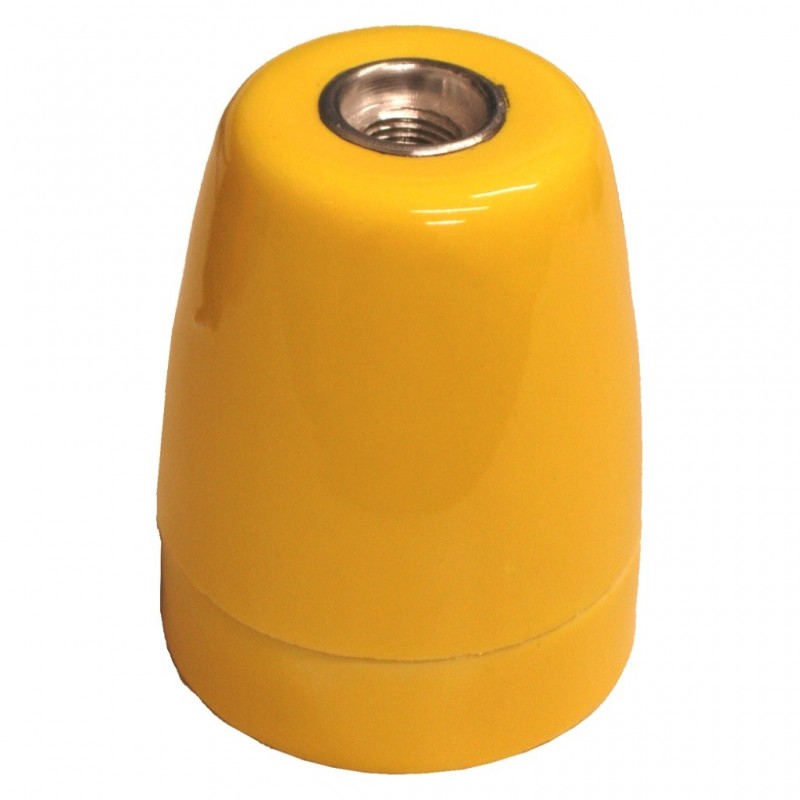 PORTALAMPARAS PORCELANA E27 12545 AMARILLO