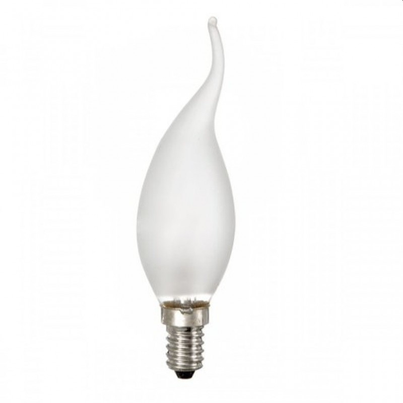 BOMBILLA VELA PUNTA MATE 40W.E14