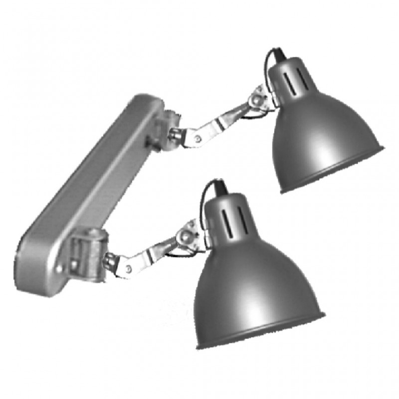 REGLET.2L. No. 7017 BRAZO PLATA MATE