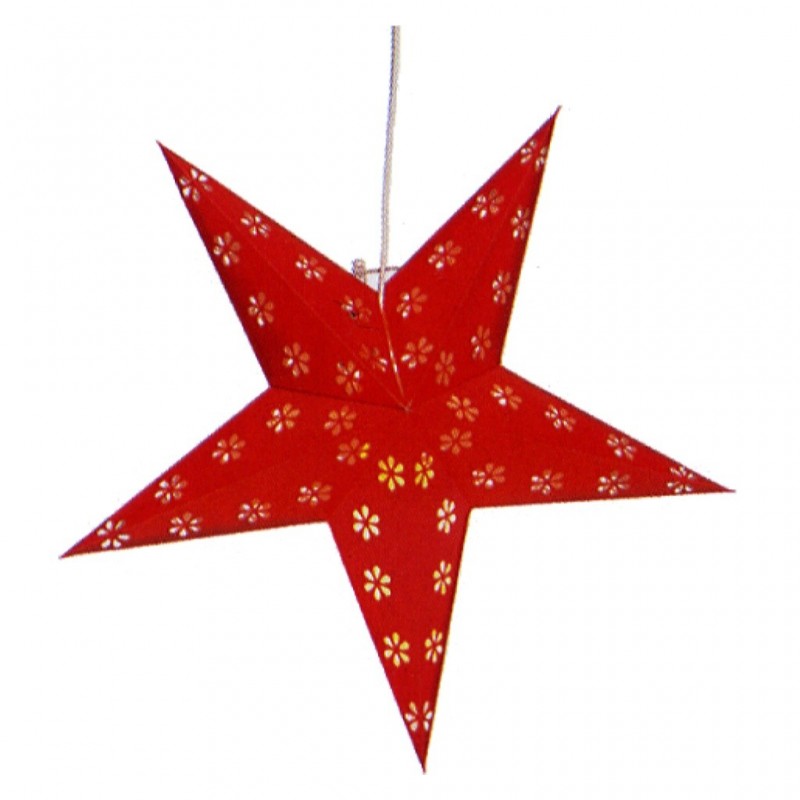 COLGANTE ESTRELLA E-5727 ROJO