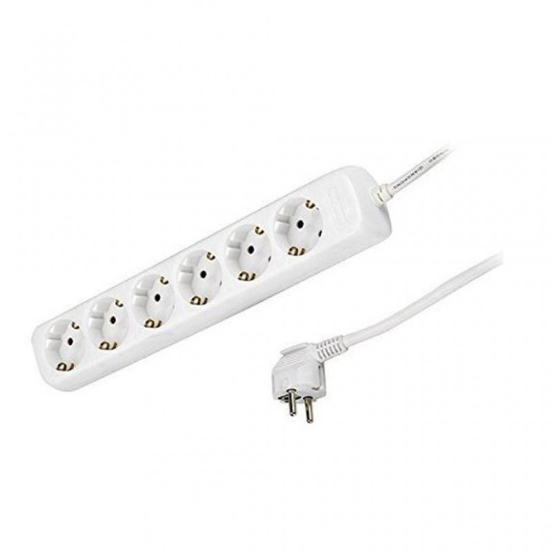 BASE 6T+CABLE+TOMA TIERRA No. 766 BLAN