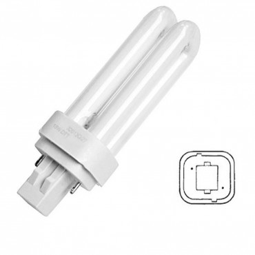 BOMBILLA FLUORESCENTE PL SYLVANI.18W.G24D2 4K
