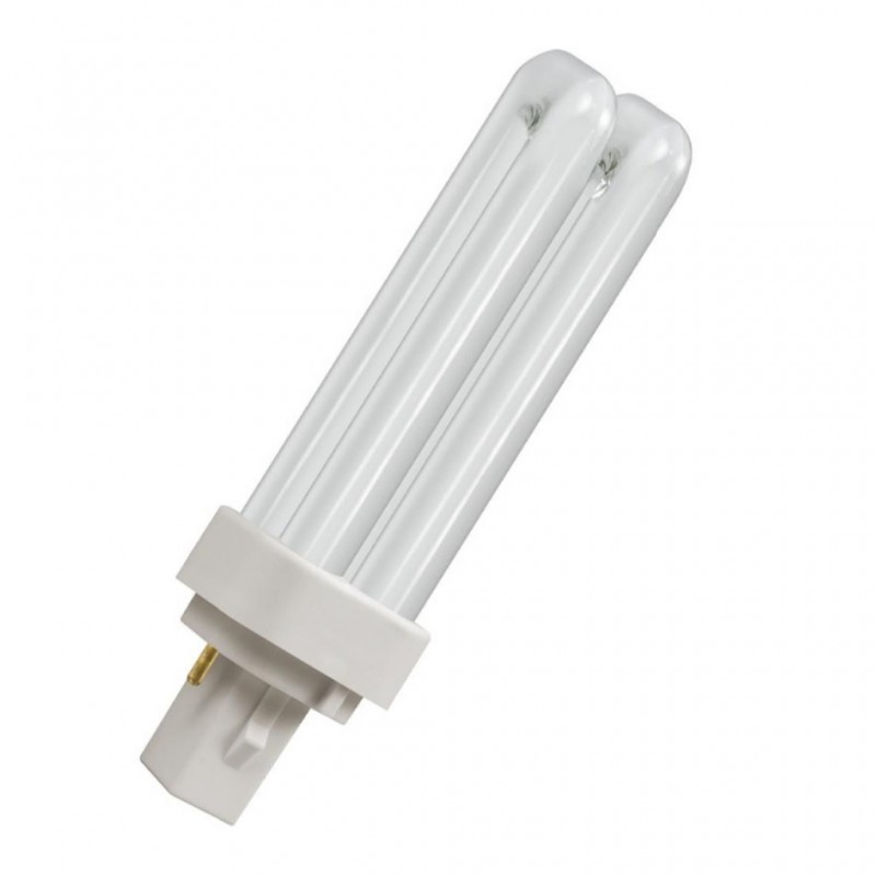 BOMBILLA FLUORESCENTE 2TUB.GE 13W.G24D1 4K