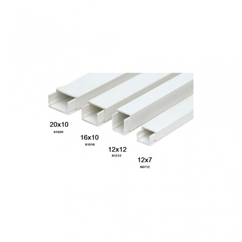 CANALETA 2 METROS 2601-2G 16x16mm. BLANCO