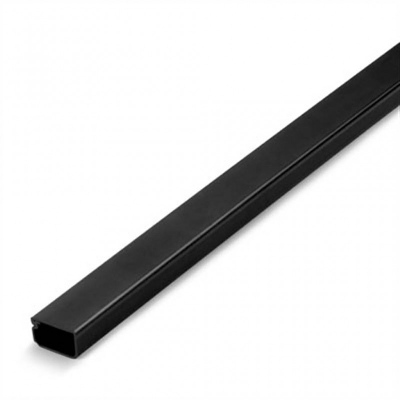 CANALETA 2 METROS 2407-8G 16x10mm. NEGRA