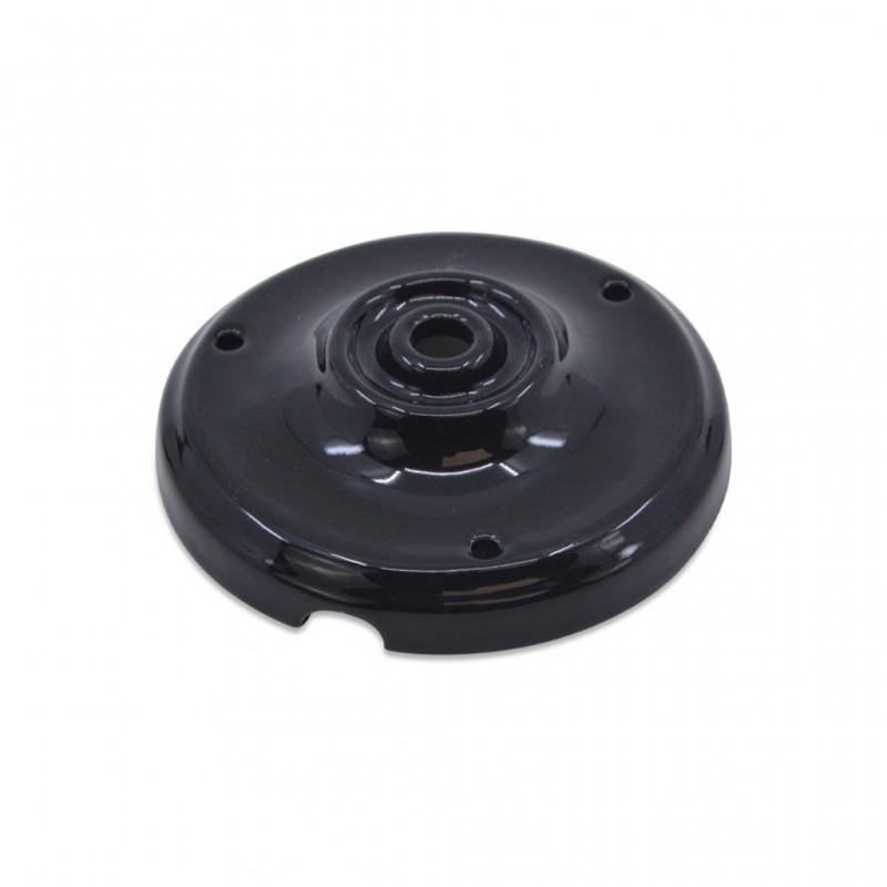 BASE PORCELANA SOPORTE TECHO 103MM. 1 SALIDA  B-121 NEGRA