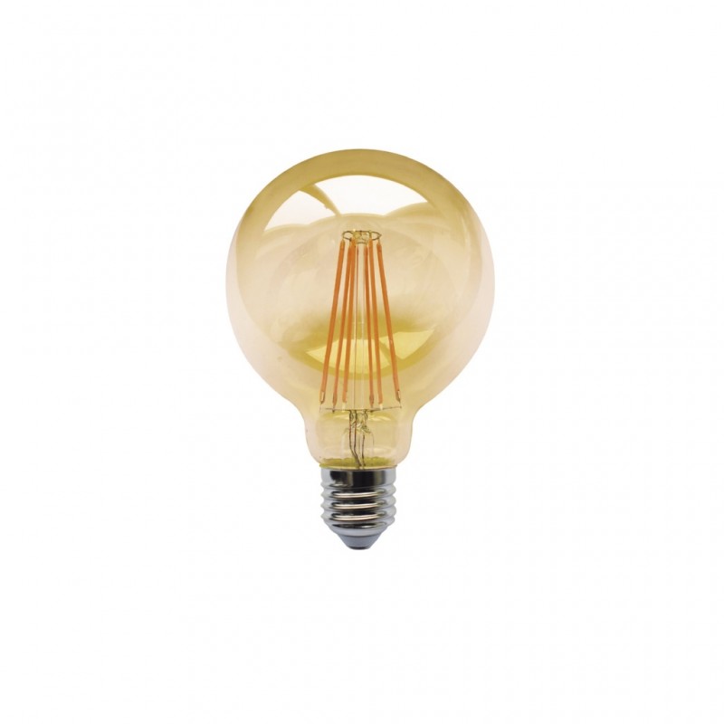 BOMBILLA LED 7W GLOBO 95mm. DIMABLE  E27 2200K