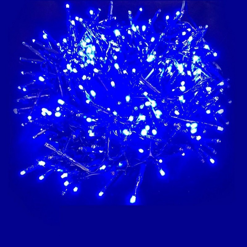 GUIRNALDA 100 LED AZUL CON PROGRAMADOR D10357