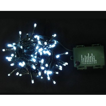 GUIRNALDA 96 LED BLANCOS PROGRAMADOR TEMPORIZADO 8 HORAS D09