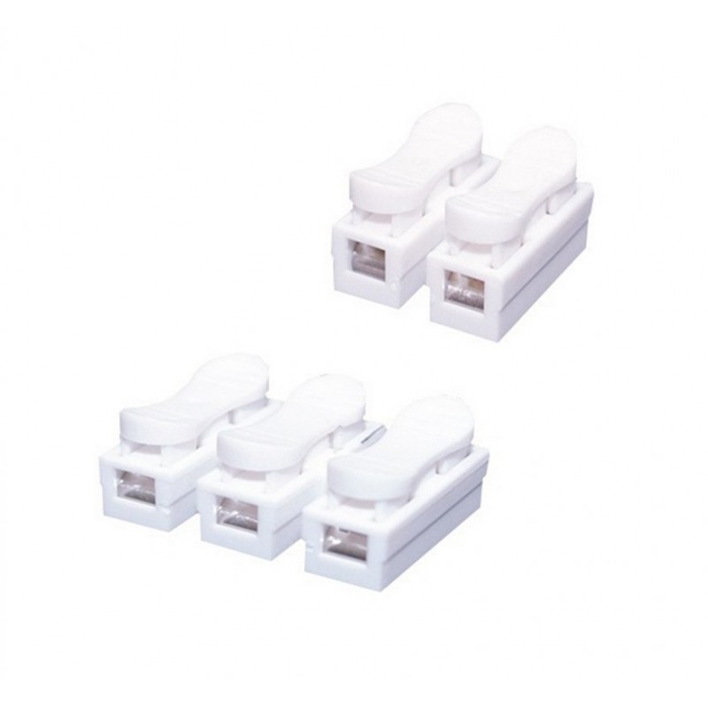 PACK 10 REGLETAS RAPIDAS 2 POLOS 1.5mm  RR370 BLANCA