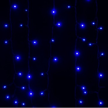 CORTINA 500 LEDS AZULES D50389