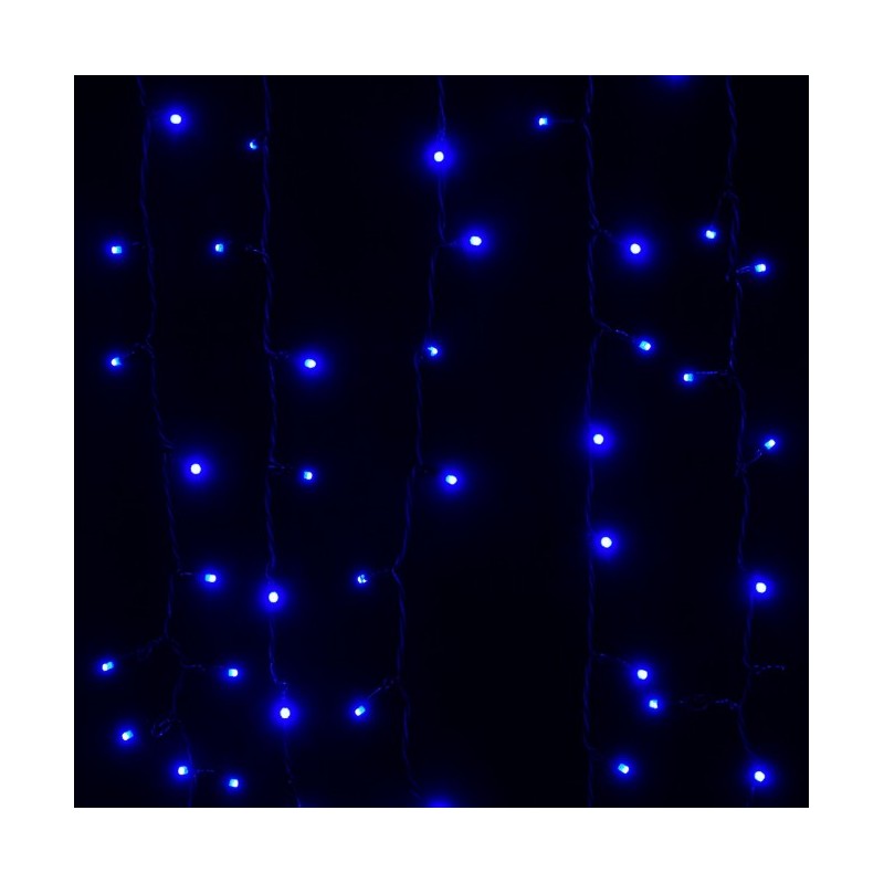 CORTINA 500 LEDS AZULES D50389