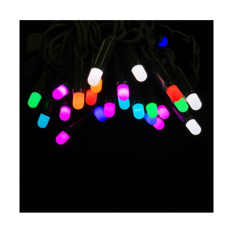 GUIRNALDA 100 LED RGB ENLAZABLE CABLE VERDE IP44 D10958