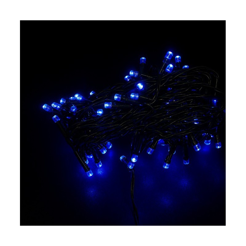 GUIRNALDA 96 LED AZULES PROGRAMADOR TEMPORIZADO 8 HORAS D09389