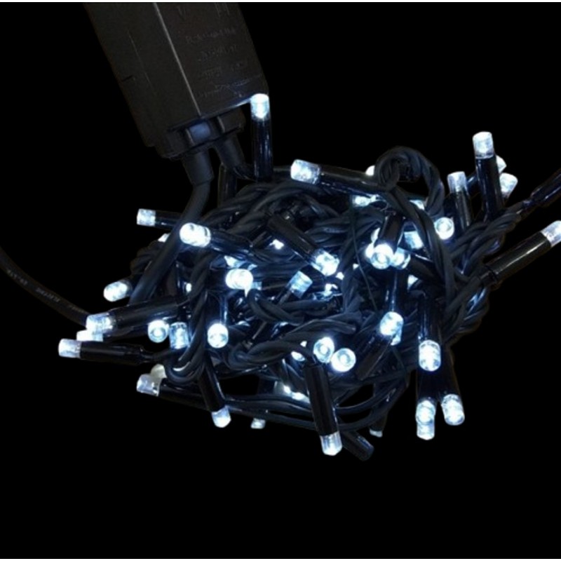 GUIRNALDA 100 LED BLANCO CON PROGRAMADOR D10057