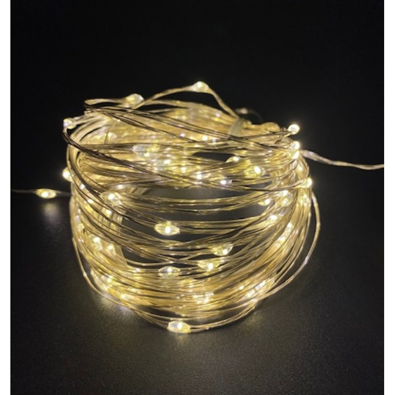 GUIRNALDA 100 LEDS CALIDOS CONECTABLES IP44 A10104