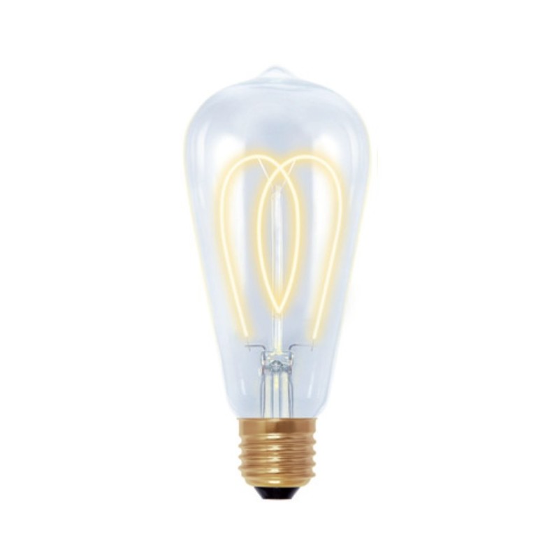 BOMBILLA LED RUSTIK CURVE 4W.E27 2200K