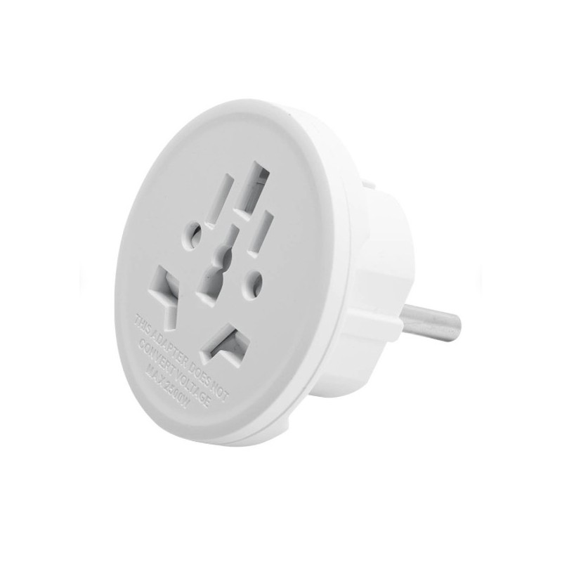 ADAPTADOR AUS-USA-GB-CON T.No. 14083 BLANCO