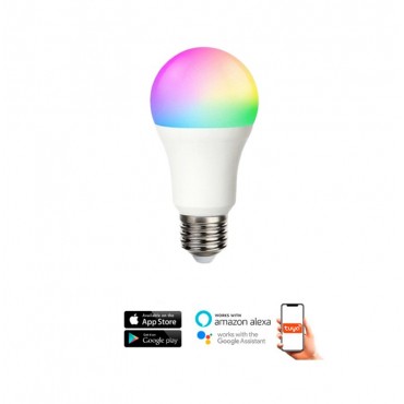 BOMBILLA LED STANDARD SMART WIFI DIMABLE RGB 230V- 9W. E27
