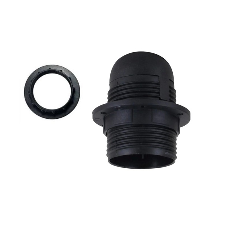 PORTALAMPARAS ARANDELA No. 3506 TORNILLO NEGRO