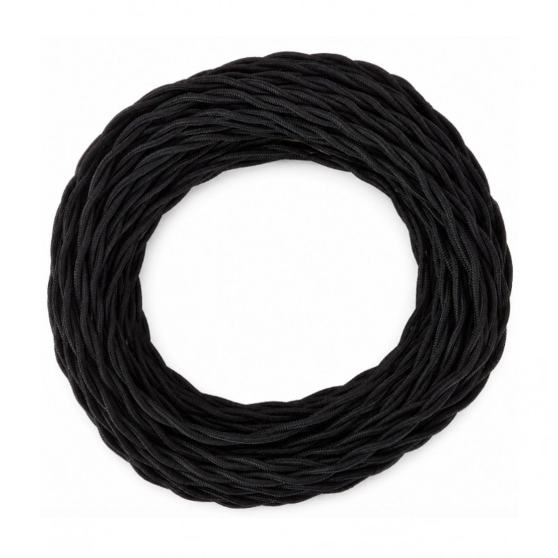 ROLLO 25M.TRENZADO 2X1 NEGRO