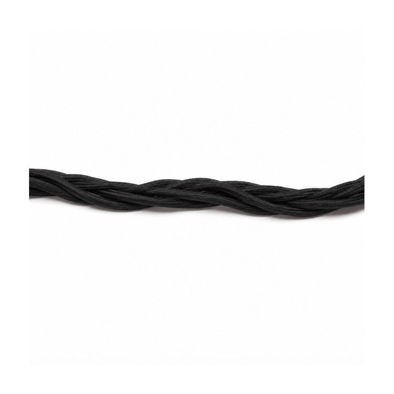 METROS TRENZADO 2X0.75 NEGRO
