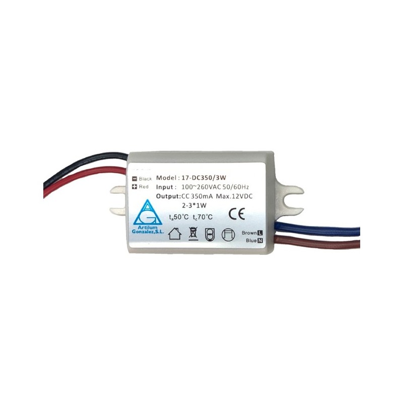 DRIVER LED UNIVERSAL 3w. 3-12V 122200
