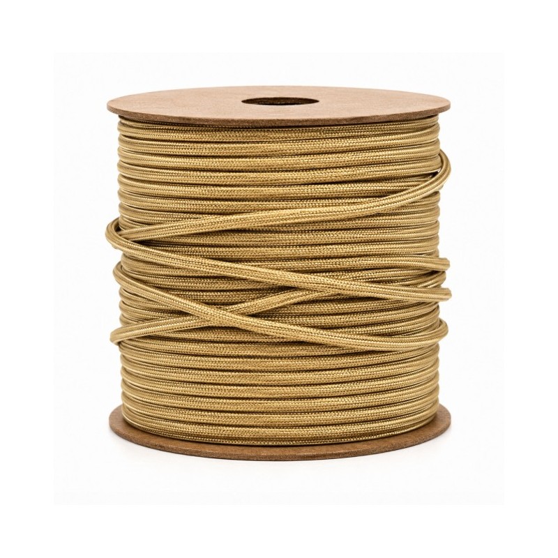 ROLLO 100M.TEXTIL 2X0.75 ORO 45