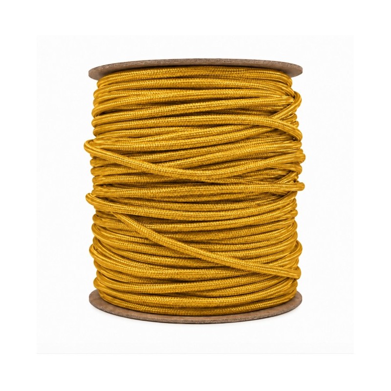 ROLLO 100M.TEXTIL 2X0.75 ORO 12