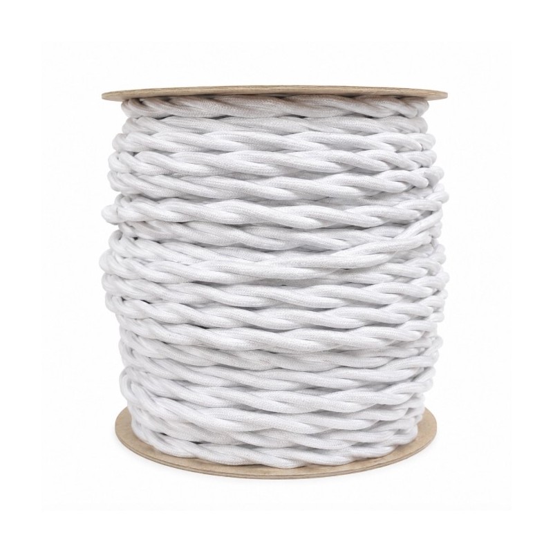 ROLLO 100M.TRENZADO 2X1.5 BLANCO